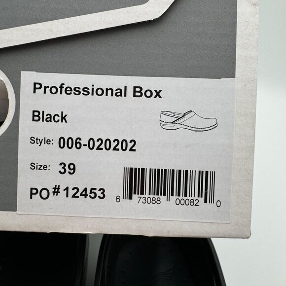 Dansko Women's Professional size EU 39 woman’s 8.5 9 Black like new - Picture 15 of 16